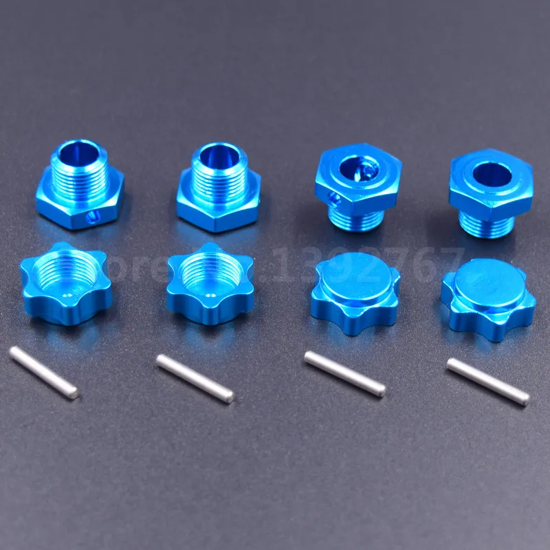 HSP 1/8 алюминиевый сплав Запчасти для шин адаптер колесная гайка 4 шт./лот 17 мм