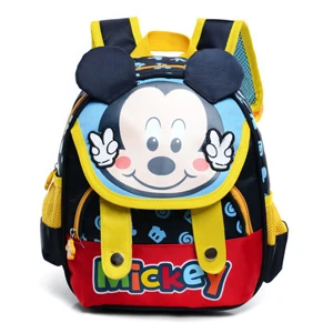 Mickey Disney рюкзак для девочек милый Минни детские сумки для книг для мальчиков детские Мультяшные рюкзаки для детского сада сумка из полиэстера подарок - Цвет: Mickey