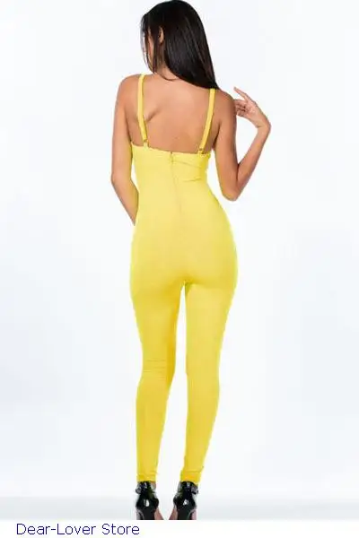 New Garment summer Sexy women Macacao Feminino Fsahion Black Yello Sleeveless Hollow Out Long Jumpsuit Combinaison Overalls |