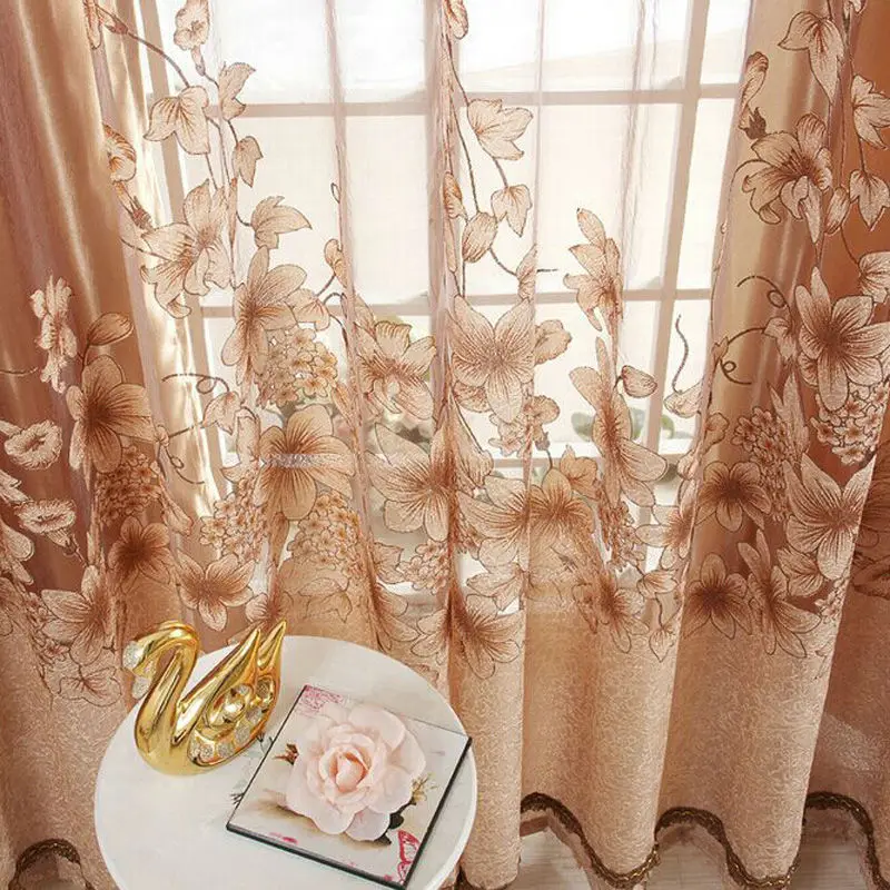 Роскошные высококлассные жаккардовые занавески из пряжи тюль вуаль дверь