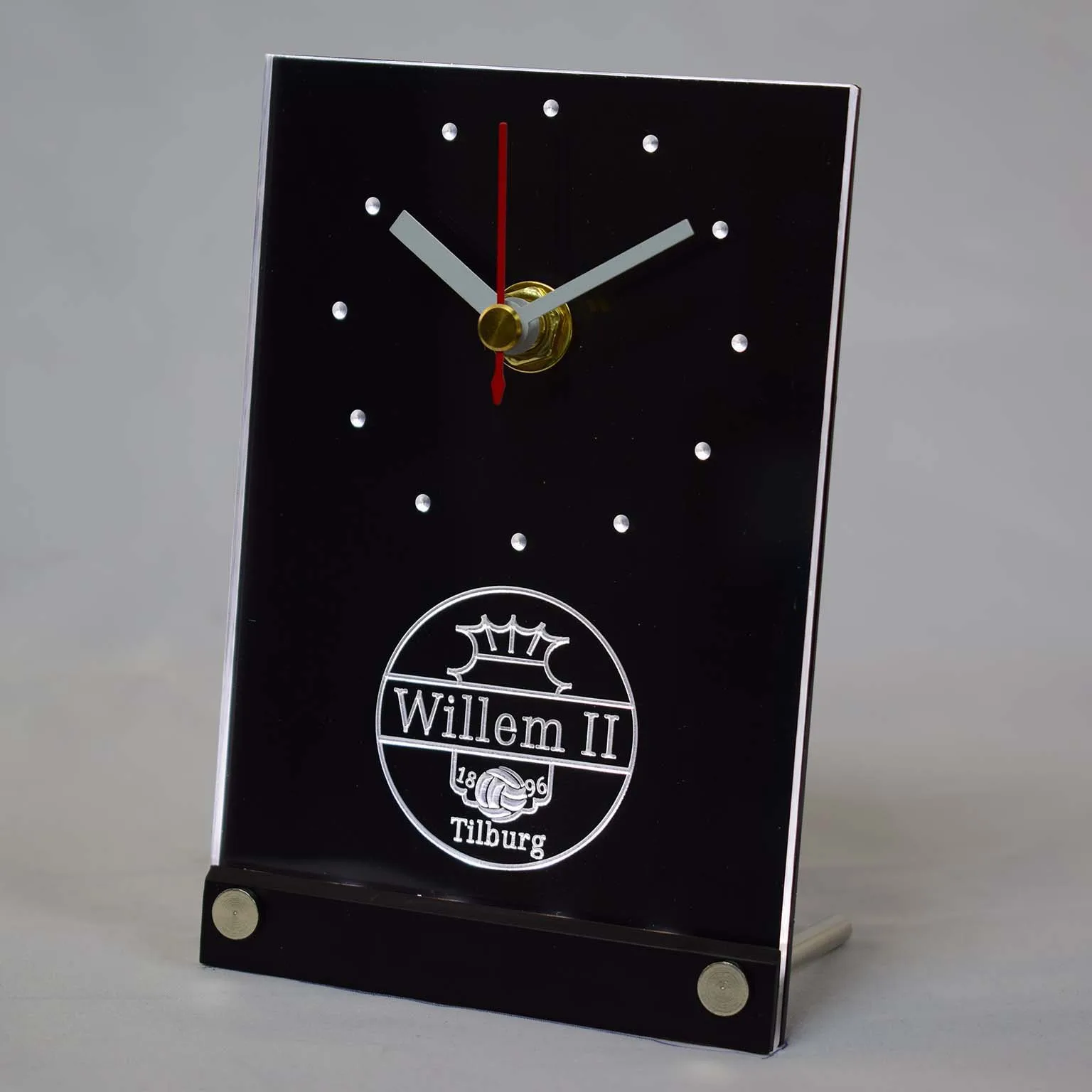 Настольные светодиодные часы tnc1021 Willem II Tilburg Эредивизи футбол 3D|3d led clock|3d clockclock 3d |