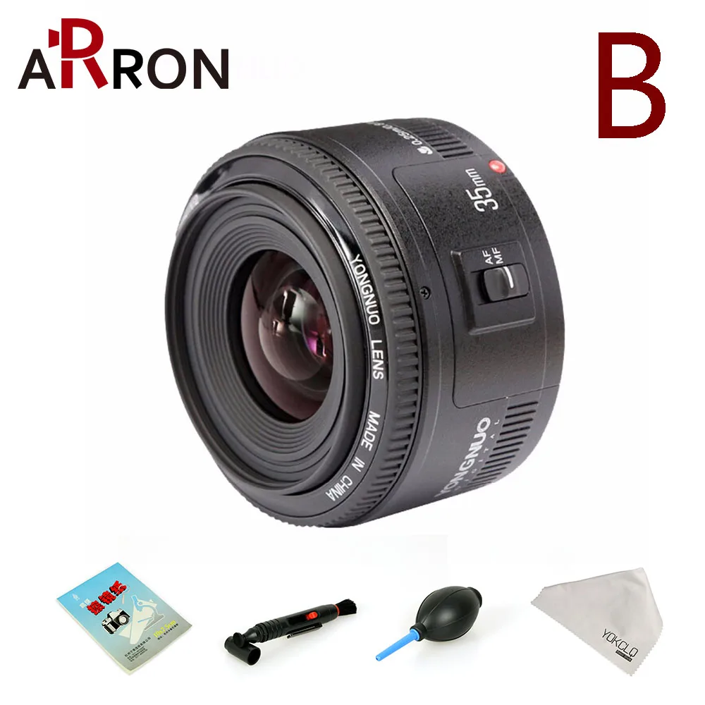 Новый объектив Yongnuo YN35mm F2 с широкоугольным фиксированным объективом dslr для nikon D7100
