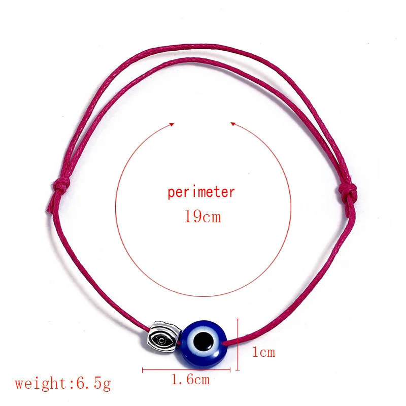 Креативная цепочка для глаз дьявола браслет в виде веревки женские аксессуары