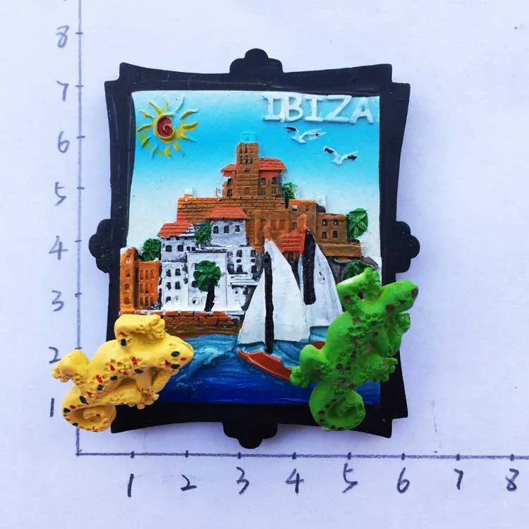 Lychee Испания Ибица ящерица магнитная наклейка на холодильник креативный магнит