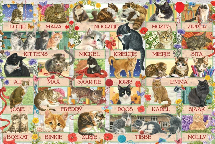PUZZLE 500 PIECES MOMEMO кошки деревянная мозаика паззл для взрослых 1000 штук животный узор головоломка для взрослых детей игра-головоломка упражнения терпение игрушки подарки - Цвет: PUZZLE 500 PIECES