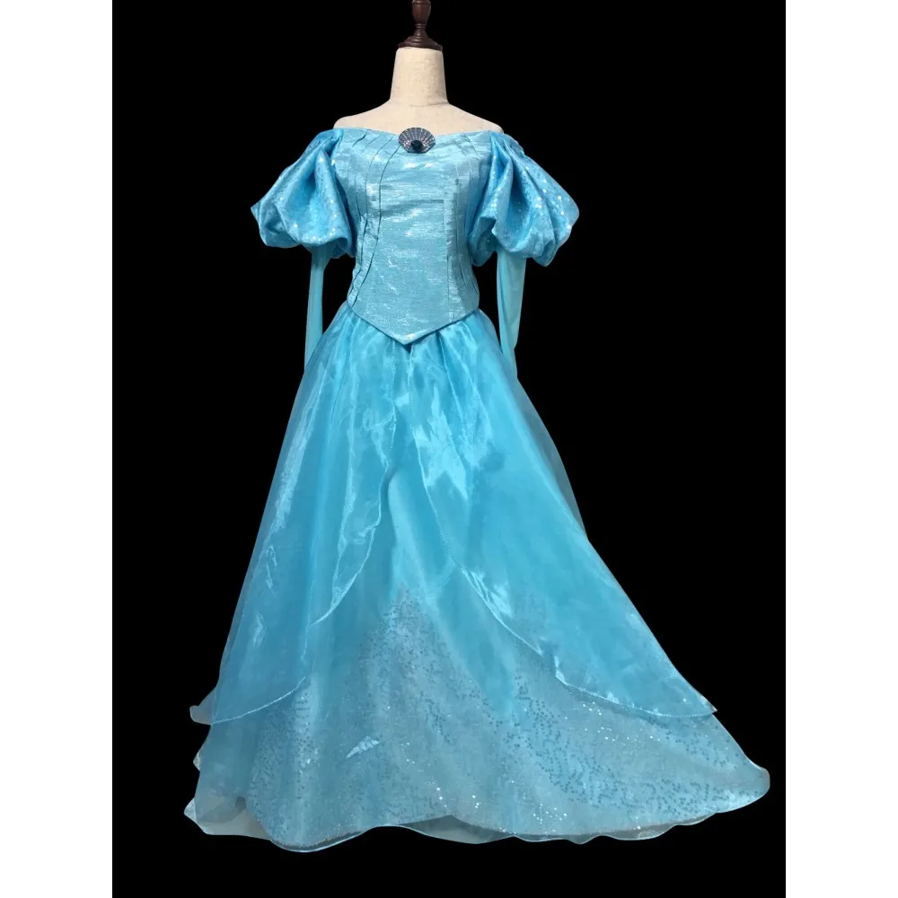 B178 Ариэль парк версия платье в Эльза из ткани с брошь кристаллами Сваровски