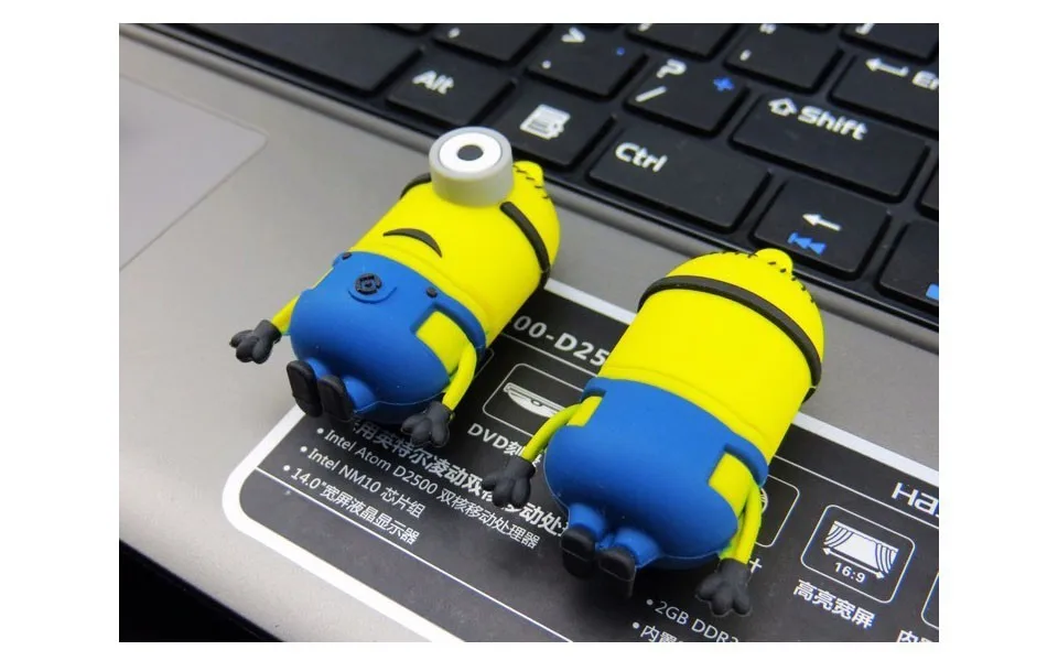 Мультяшные милые диски Миньоны USB Флешка карта памяти устройство для хранения