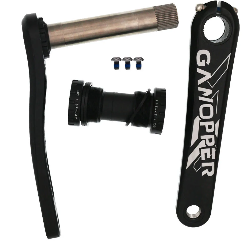 bike crank with BB 175 мм велосипедный кривошипный набор костюм 1x система коленчатых колес 30T 32T 34T 36T 7075 Alu узкая широкая цепь для GXP XX1 X9 XO X01 - Цвет: bike crank with BB