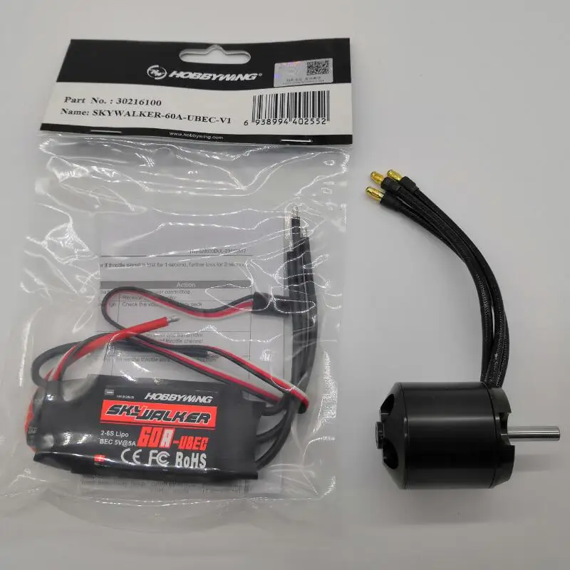 Motor and 60A ESC Специальный Электрический самостартер двигателя и ESC для DLE111/DLE120/DA100/3w106/XYZ53S TS/XYZ80S TS/XYZ100S TS бензиновый двигатель - Цвет: Motor and 60A ESC