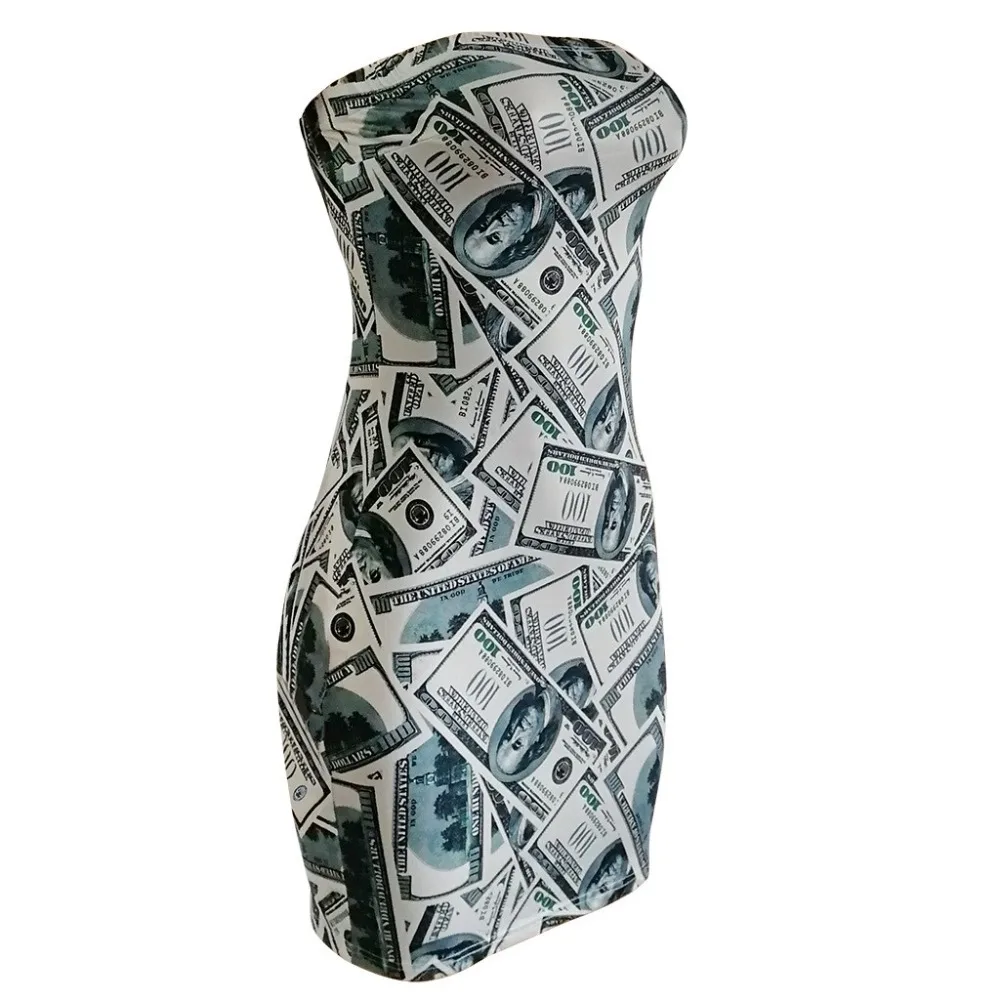 Женское платье без бретелек с открытыми плечами и цветочным принтом сексуальное