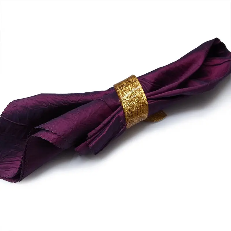 20 шт. золотые акриловые кольца для салфеток красивый специальный несимметричный