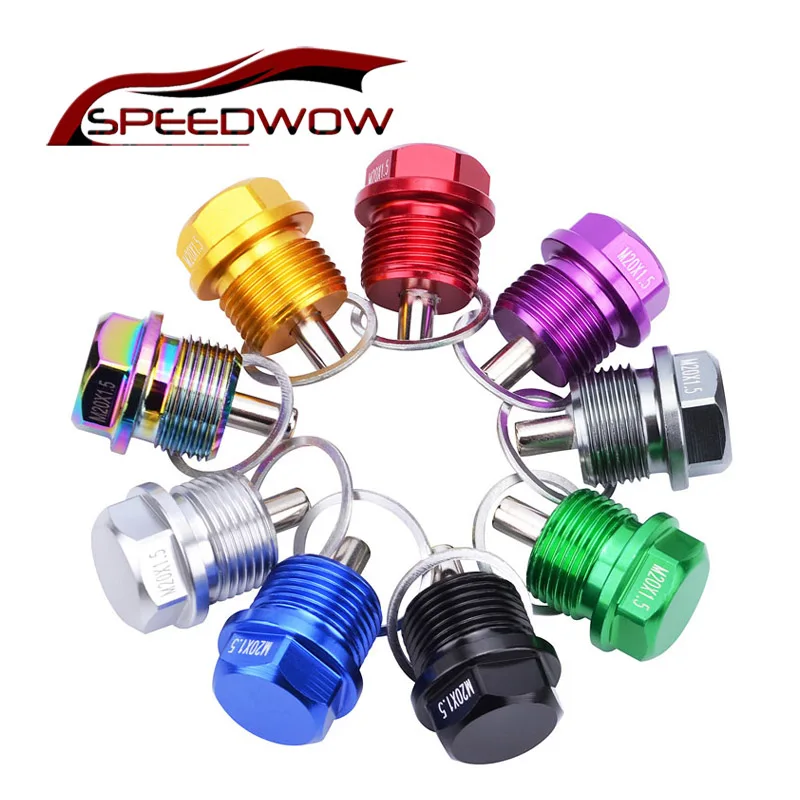 Магнитная гайка масляного поддона SPEEDWOW M20 * 1 5 для масла магнитная дренажная
