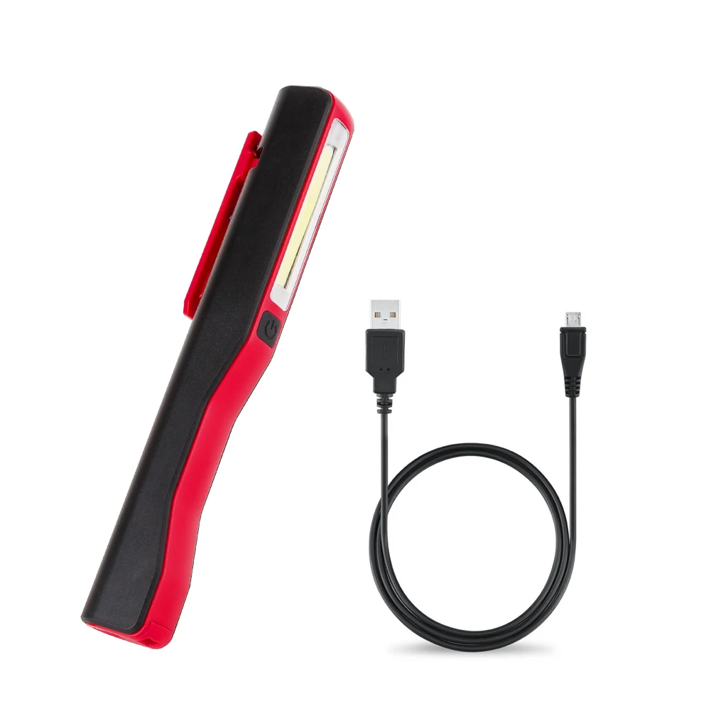 USB зарядка мини ручка COB светодиодный светильник вспышка Многофункциональный