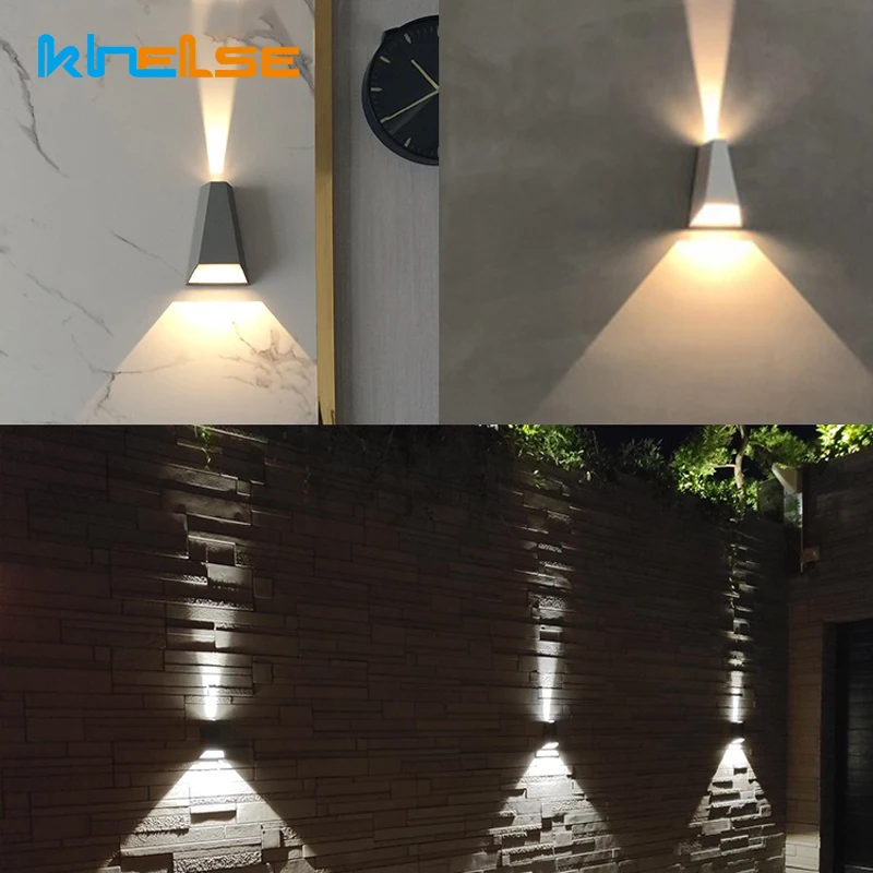 Современная уличная и комнатная Водонепроницаемая настенная лампа IP65 6 Вт/10 Вт