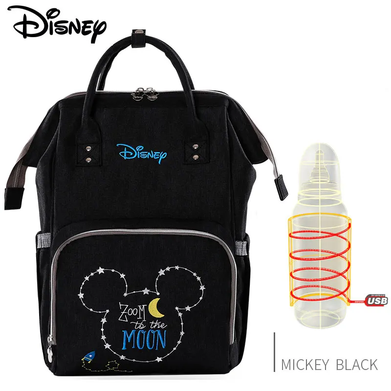 Disney Minnie Mummy сумка для подгузников для беременных Большая вместительная сумка для подгузников с Микки Маусом дорожный рюкзак сумка для кормления сумка для ухода за ребенком