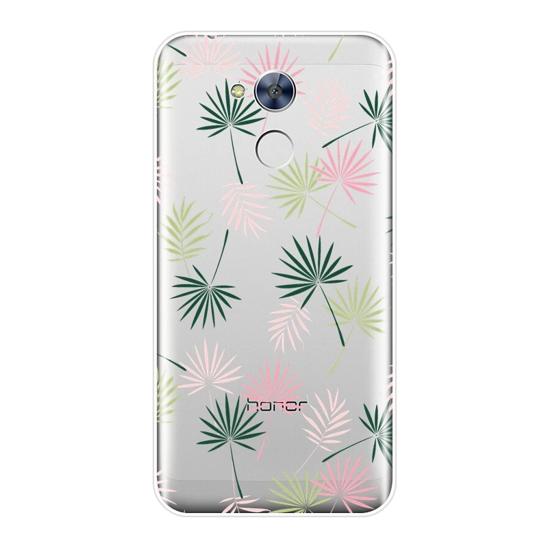 Мягкий силиконовый чехол для телефона Huawei Honor 6A 4C 5C 6C Pro задняя крышка с розовым