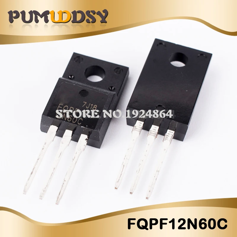 50 шт. FQPF12N60C 12N60 МОП-транзистор TO-220F IC | Электронные компоненты и принадлежности