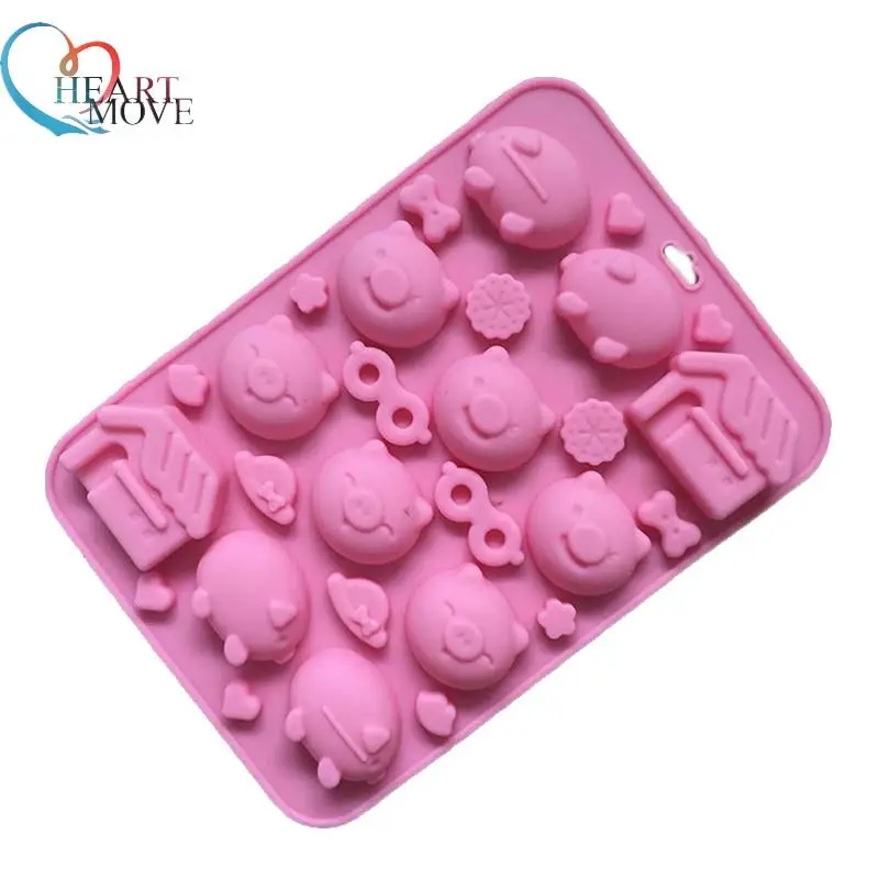 HEARTMOVE Новый DIY Свинья силиконовые формы для помадки на торт мыло шоколада 3D