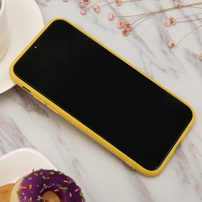 Милый желтый чехол с жирафом котенком для iPhone X XR XS Max 5 5S SE 6 6S 7 8 Plus iphone 11 Pro оболочка