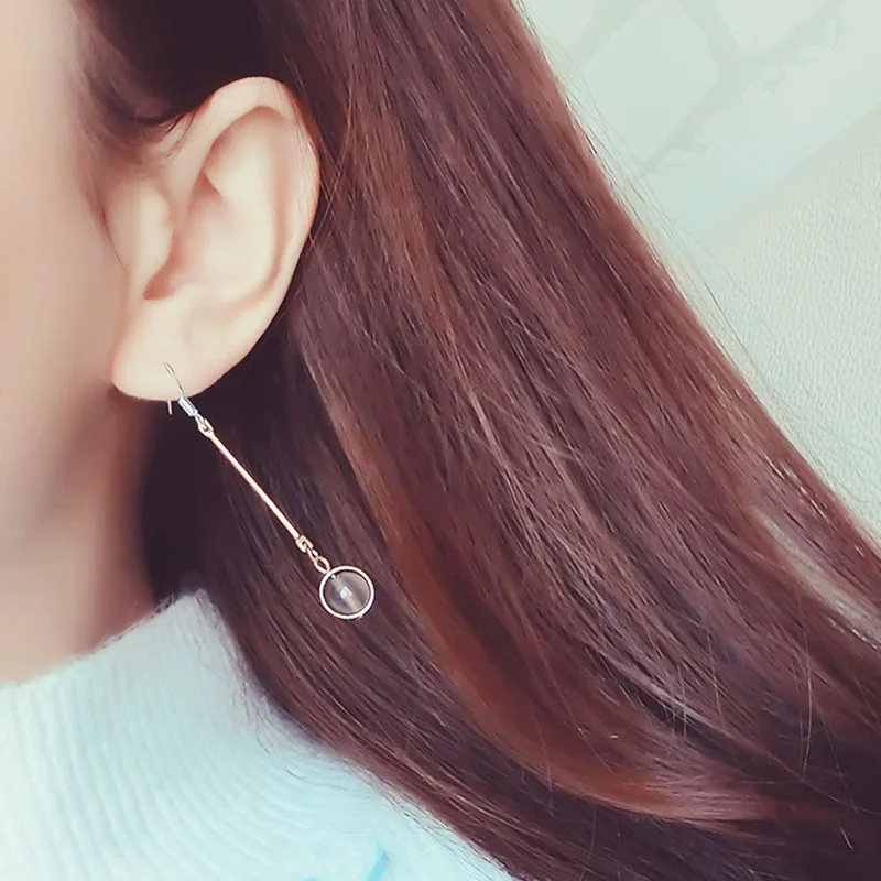 Коричневые Серые бусины из натурального камня золотая ручка крючок и зажим для