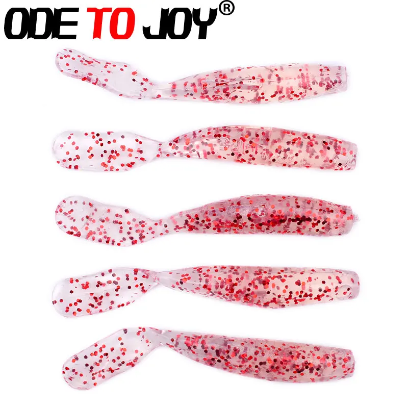 ODETOJOY60pcs/мягкий lureTTail мягкой червь 1 68 г 7 см весло хвост воблер Рыбалка мягкие