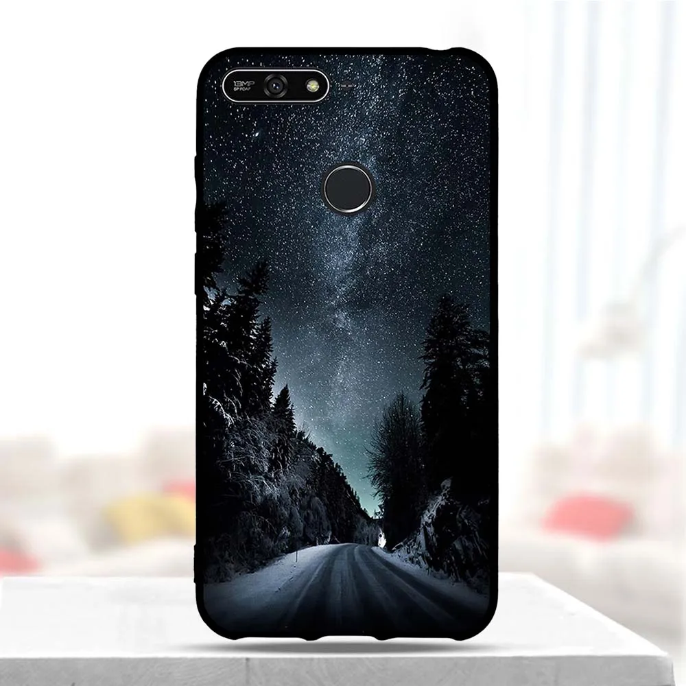 34 Чехол для huawei Honor 7A Pro 5,", мягкий силиконовый термополиуретановый чехол с модным рисунком, задняя крышка для huawei Y6 Y6 Prime, чехол, чехлы - Цвет: 34