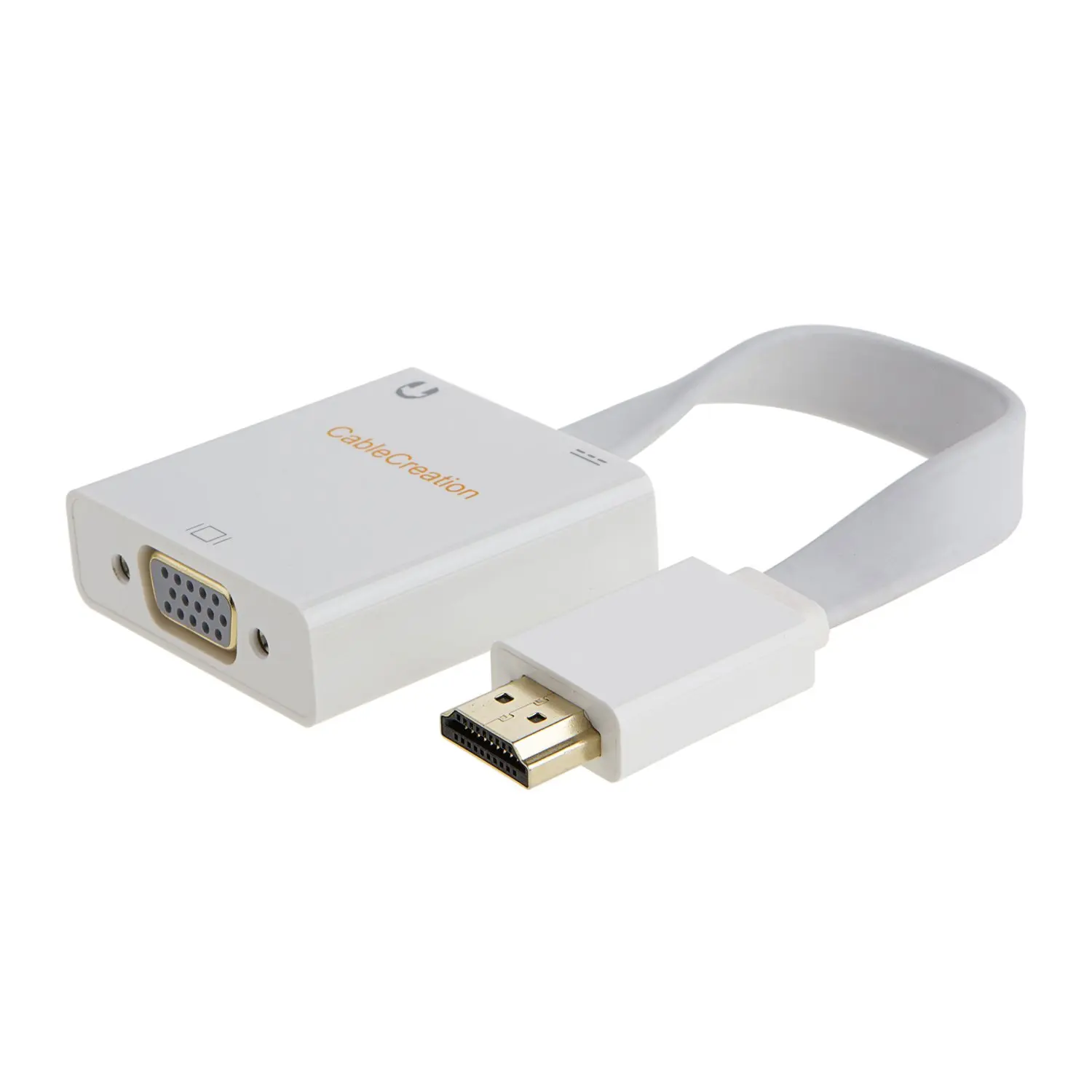 Адаптер HDMI-VGA переходник с HDMI папа на VGA мама для ПК ноутбуков HD DVD и других