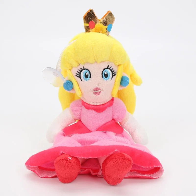 pink princess Игра 25 см Super Mario Bros Luigi Йоши, мягкая плюшевая игрушка фигурка Косплей Runing Yoshi животные куклы игрушки peluches bebe - Цвет: pink princess