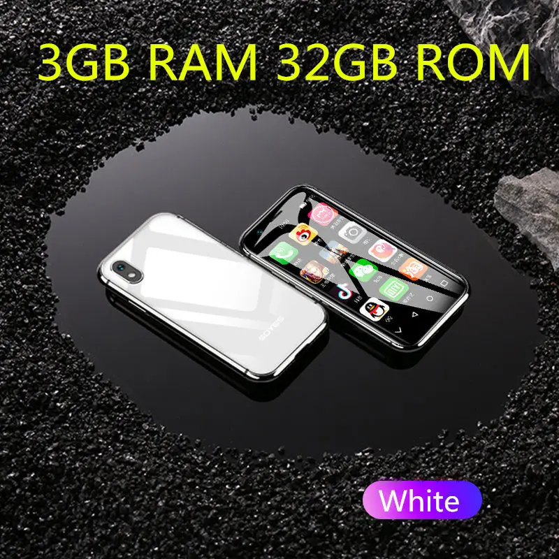 White 3GB 32GB SOYES XS маленький 4G смартфон 2 ГБ 16 ГБ 3,0 дюймов Android 6,0 Dual SIM celular 3 ГБ 32 ГБ супер мини детский мобильный телефон pk 7s - Цвет: White 3GB 32GB