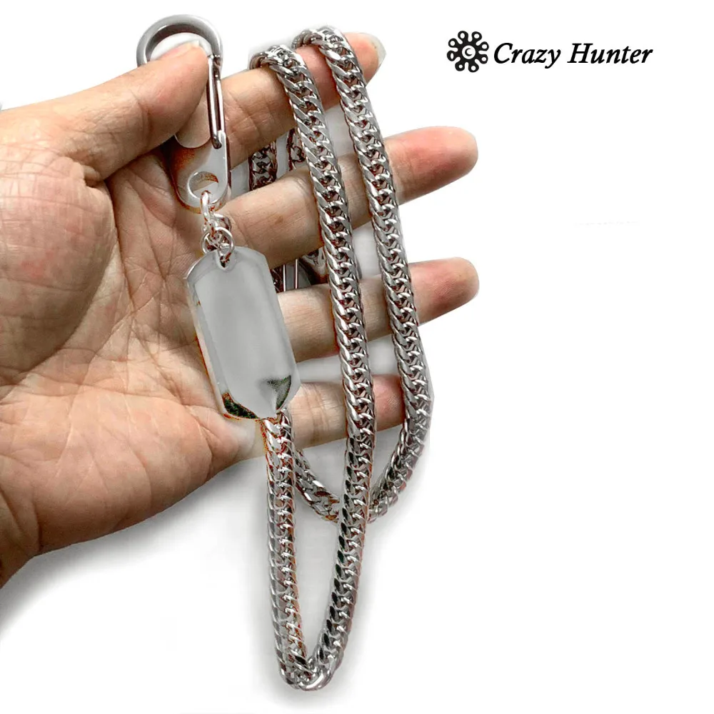 316L Stainless Steel Biker Wallet Chain Punk Rock Long KeyChain Trouser | Украшения и аксессуары