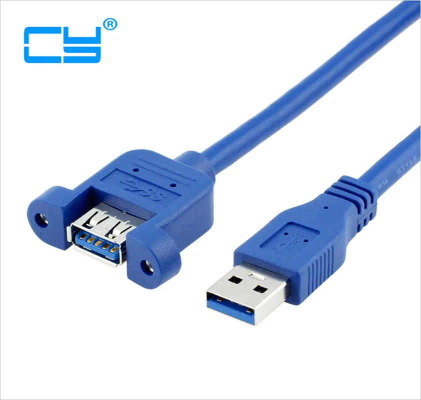 60 см/2 фута 150 см/5 футов 10 USB 3 0 A кабель Папа-мама тип мама Удлинительный с винтовым