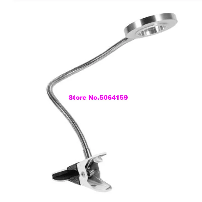 Креативный 2 в 1 Настольный светильник с зажимом и USB, регулируемый холодный белый Настольный светильник для бровей, тату, маникюра, аксессуары для макияжа
