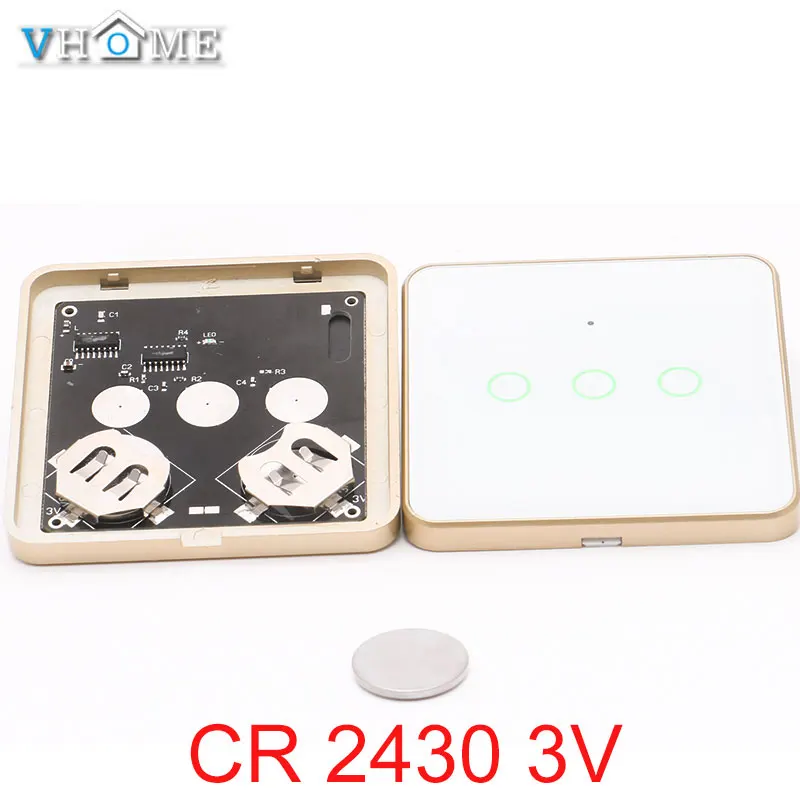 Vhome Smart Remote Control 433mhz Wireless Transmitter EV1527 For Electric Gate Door Lamp Bedroom Luxury Glass | Электроника