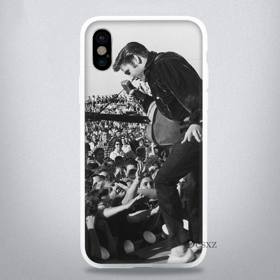 Чехол для Телефона iPhone 7 8 6 6s Plus X XR XS Max 5 5S SE чехол Elvis Presley Kiss|Чехлы-накладки| |