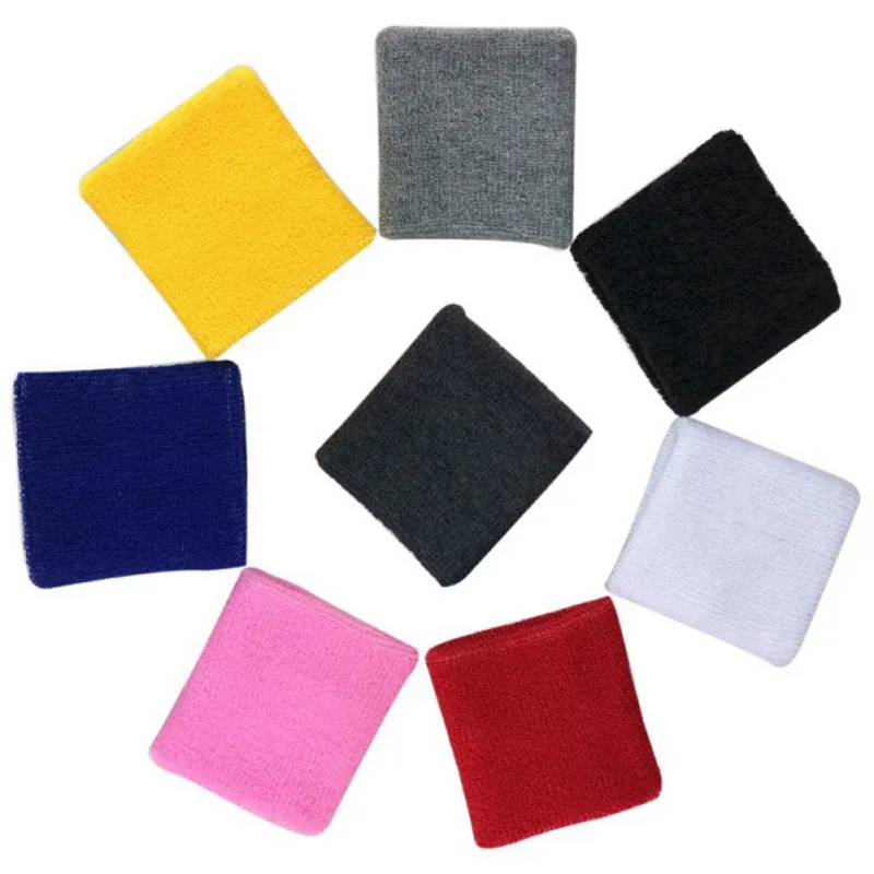 

1pcs Wristbands Men Women Sport Sweatband Hand Band Sweat Wrist Support Brace Wraps Guards For Gym Volleyball Basketball Solid