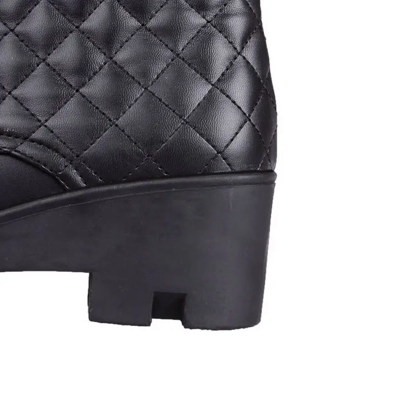 FITWEE/женские ботильоны зимняя утепленная плюшевая хлопковая обувь на шнуровке