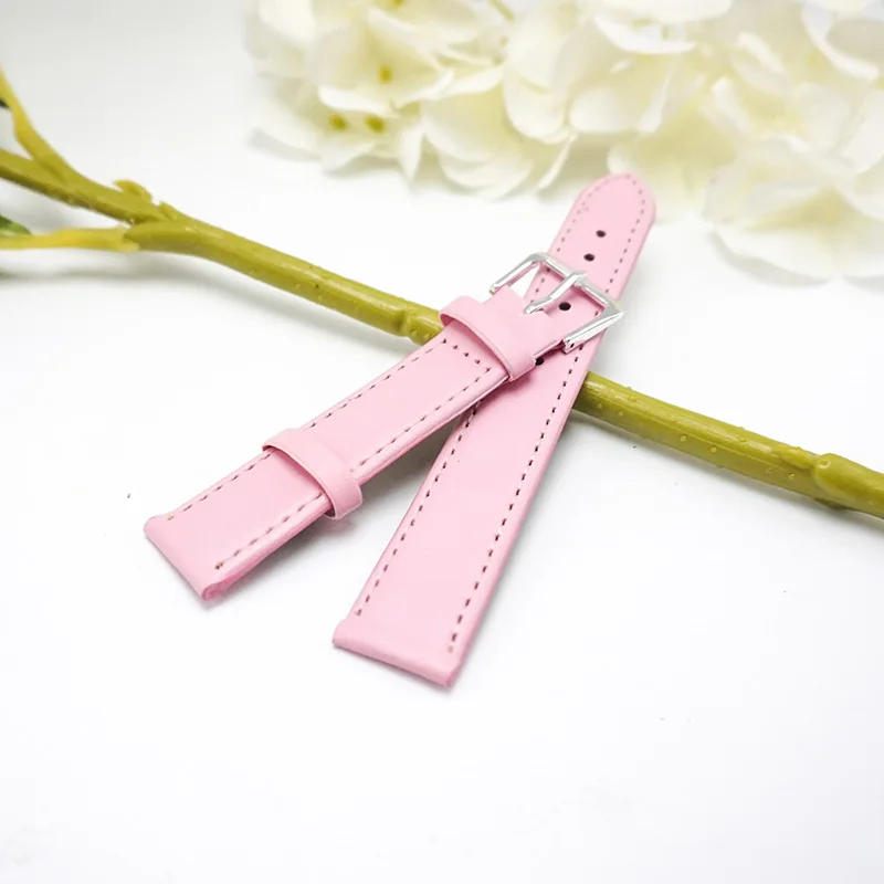 Ремешок кожаный для женских наручных часов 12 мм 14 16 мм|16mm strap|straps for watchesleather watchband |