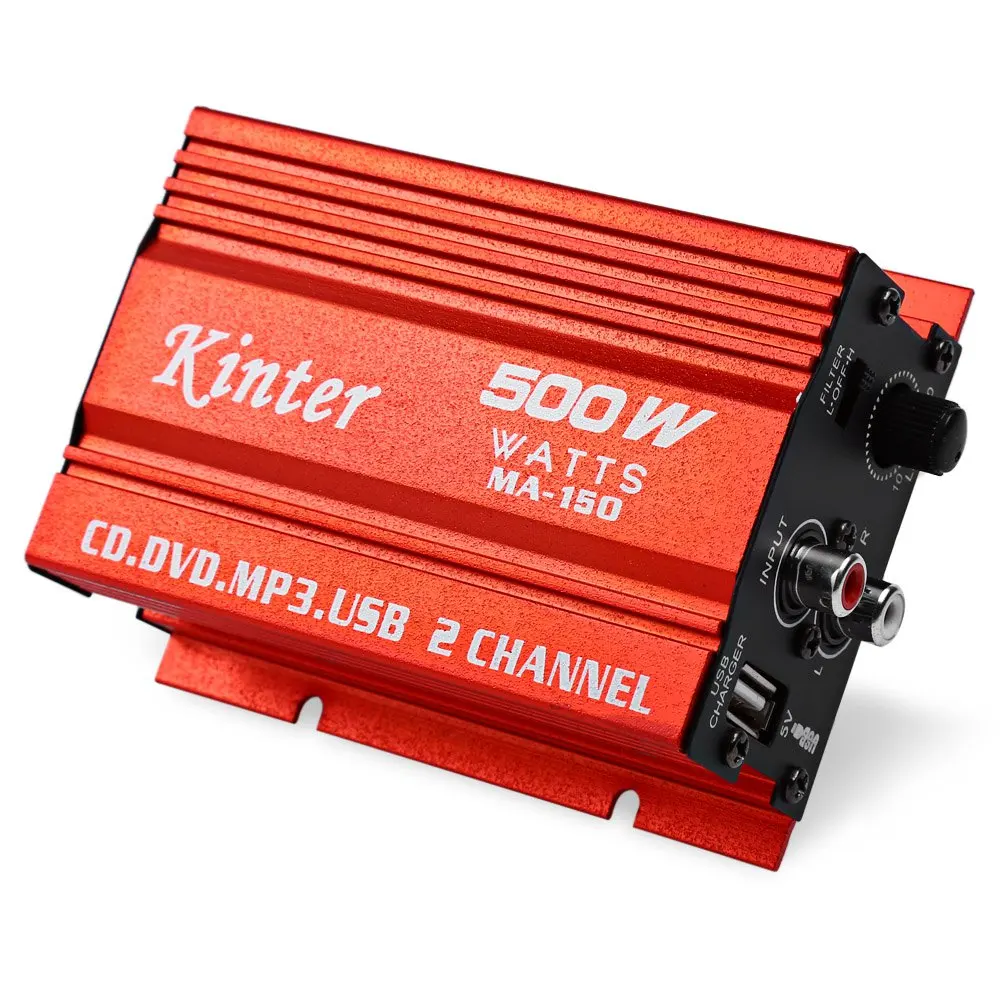 Kinter ма 150 аудио усилитель мини 20 Вт стерео DVD MP3 Динамик авто мотоциклов Мощность Amp