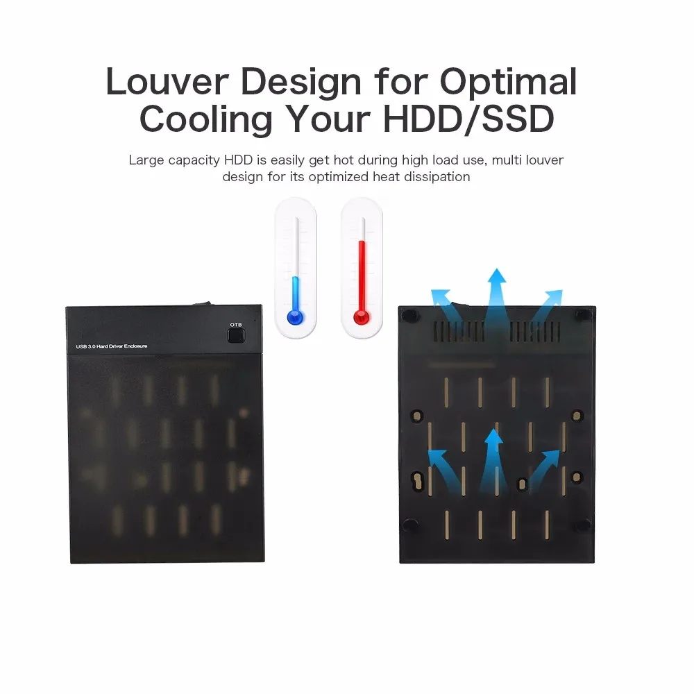 Оптовая продажа 3 5 дюйма HDD чехол SSD адаптер SATA к USB 0 для коробка жесткого диска 1 ТБ
