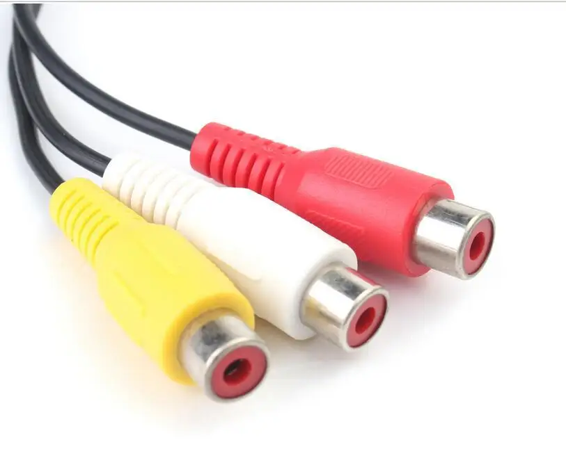 3 5 мм AV Мужской к RCA Женский аудио видео кабель фотошнур 0 25 м|adapter cord|adapter cablecable av