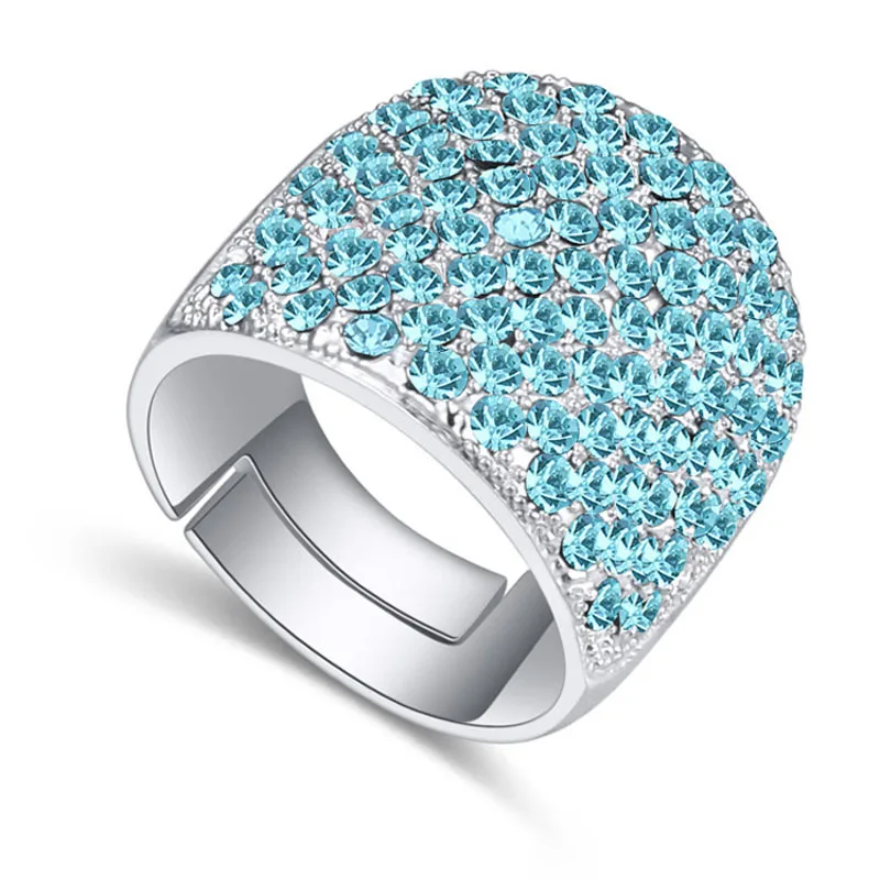 Распродажа 11 регулируемые кольца из австрийского хрусталя лучший подарок для