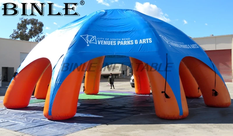 Kaufen Wasserdicht 12 M 40ft Durchmesser Riesen Pavilion Aufblasbare Spinne Zelt Ereignis Station Versammlung Dome Zelt Mit 8 Beine