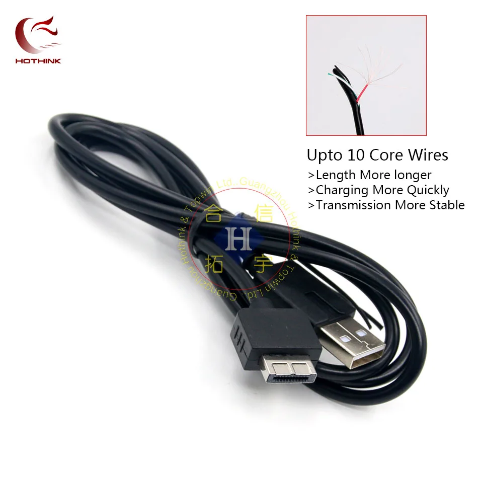HOTHINK 1 2 м USB Передача данных Синхронизация зарядное устройство в кабель для PS VITA 1000