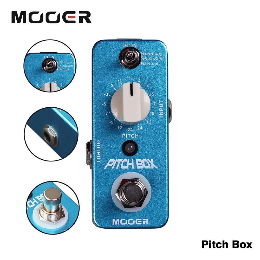 Mooer полный металлический корпус шаг Box Цифровой фазы педаль эффектов 3 Режимы