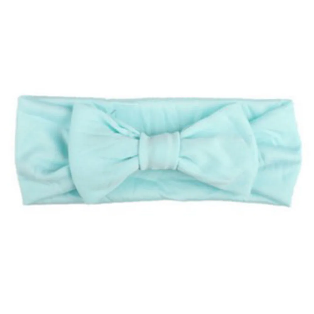 Elastic cottonBaby Kids Girls Rabbit Bow Ear Hairband Headband Turbanhigh quality Beautiful Knot Head Wraps | Детская одежда и