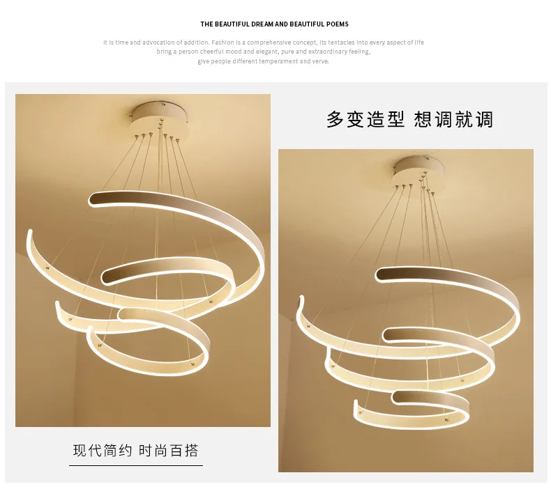 Светодиодные люстры современный минималистичный канделябр скандинавские