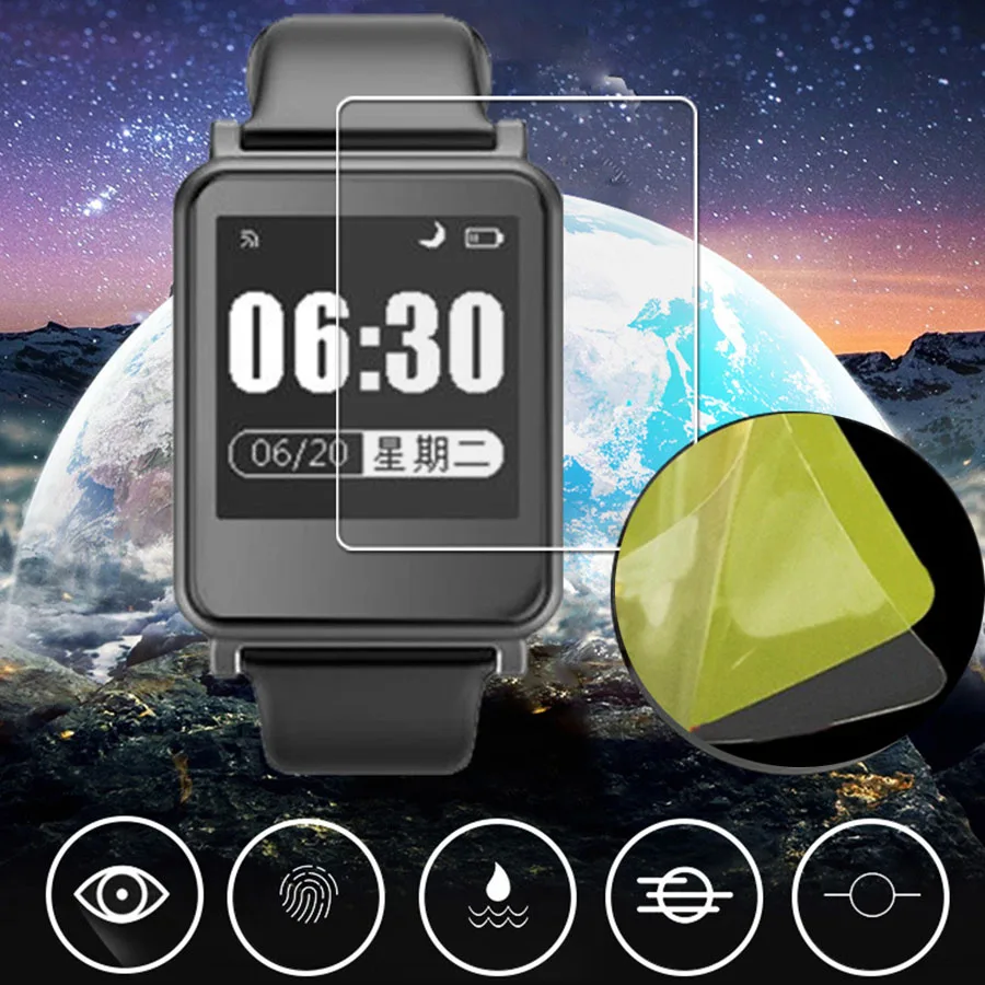 DAHABY пленка из мягкого ТПУ спереди Экран протектор для Iwown V6 I5 I6 I7 Pro Plus I6HR Смарт