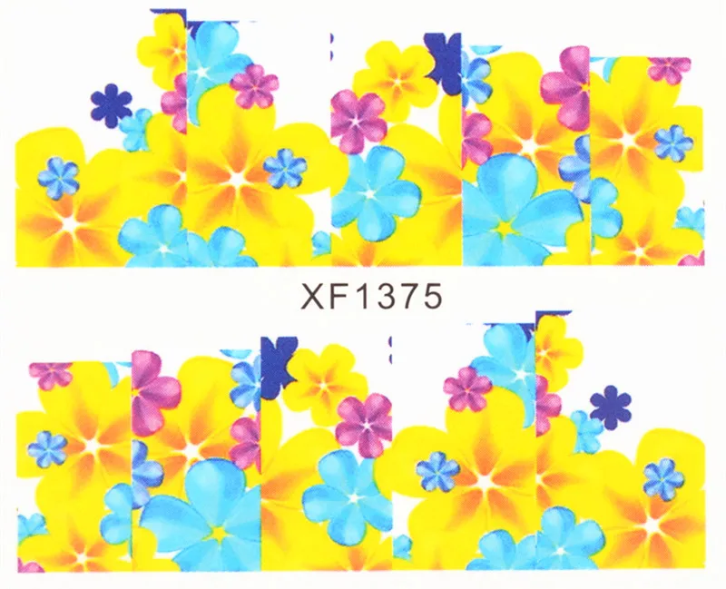 50 лист(ов) Color цветок горячей конструкции водяной знак наклейки временные