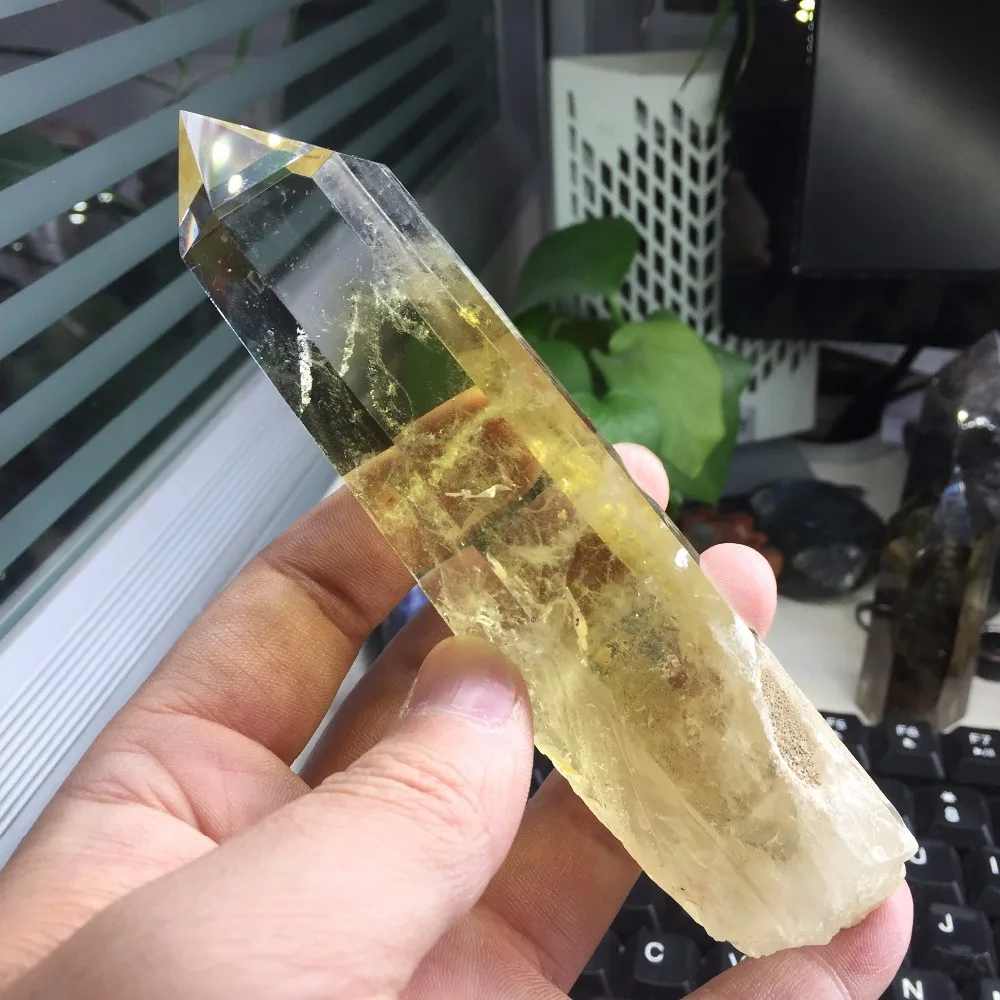 BH903-146mm реального ТИБЕТ ГИМАЛАЙСКИЙ высотные Clear 6 сторонние полированные и грубой