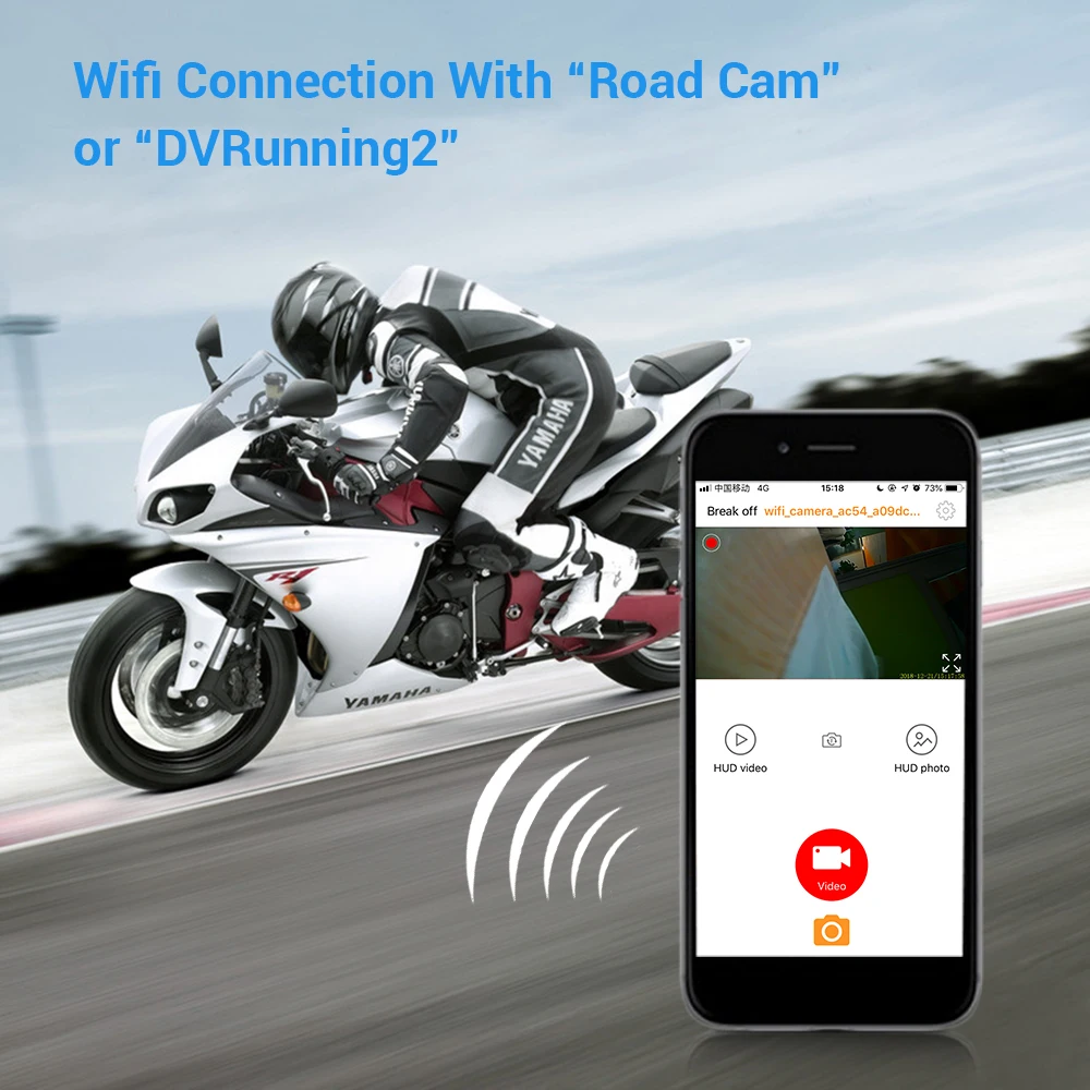 WONVON 4 &quotlcd wifi мотоциклетная камера IP67 140 градусов Dashcam экшн DVR циклическая запись| |